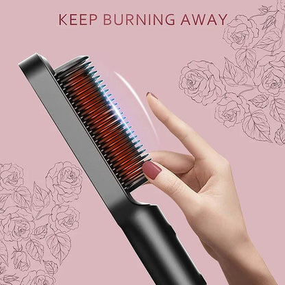 Hair Straightening Hot Brush