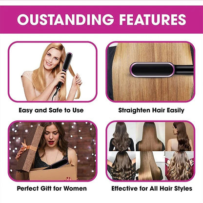 Hair Straightening Hot Brush